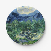 Van Gogh Das Olive Trees Landschaftsbild Pappteller (Vorderseite)
