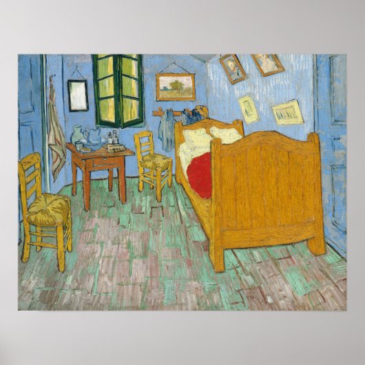 Van Gogh - Das Schlafzimmer Poster (Vorne)