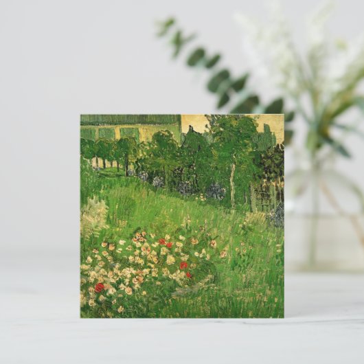 Van Gogh Daubigny's Garden Wedding Einladung (Stehend Vorderseite)