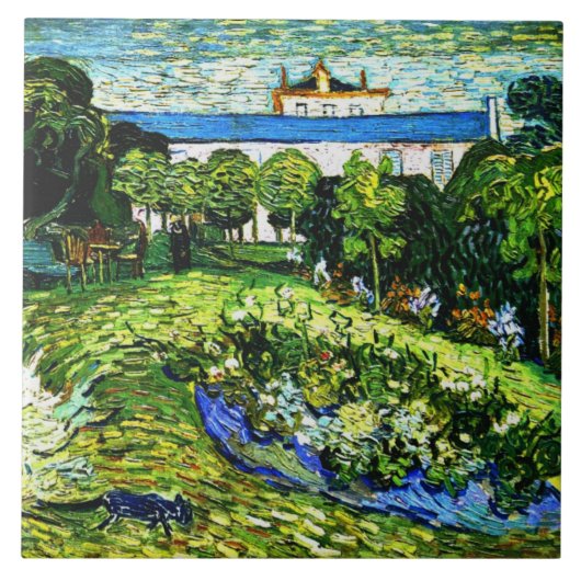 Van Gogh - Daubignys Garten, Fliese (Vorderseite)