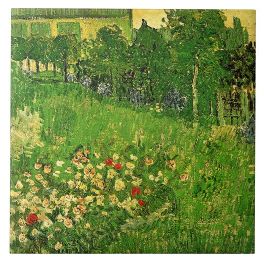 Van Gogh - Daubignys Garten, Fliese (Vorderseite)