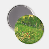 Van Gogh - Daubignys Garten, Magnet (Vorderseite/Rückseite)