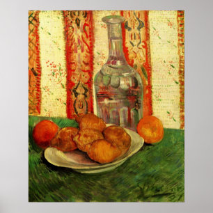 Van Gogh - Decanter and Lemons on a Plate Poster