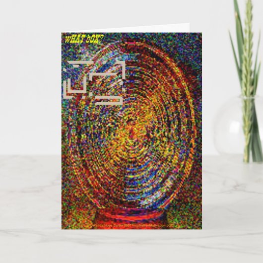 Van Gogh, der außerhalb des Kastens denkt Karte (Vorderseite)