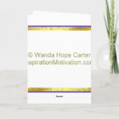 Van Gogh, der außerhalb des Kastens denkt Karte (Rückseite)