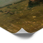 Van Gogh - Der Bauernhof, die alte Kirche Poster (Ecke)