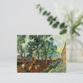 Van Gogh - Der Garten des Asyl Postkarte (Stehend Vorderseite)