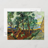 Van Gogh - Der Garten des Asyl Postkarte (Vorne/Hinten)