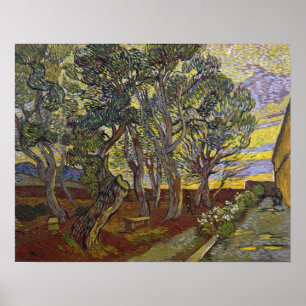 Van Gogh - Der Garten des St. Paul's Hospital Poster