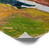 Van Gogh - Der Garten des St. Paul's Hospital Poster (Ecke)