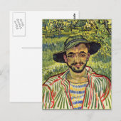 Van Gogh - Der Gärtner (auch Junger Bauer) Postkarte (Vorne/Hinten)