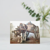 Van Gogh - Der Ox Cart Postkarte (Stehend Vorderseite)