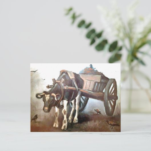 Van Gogh - Der Ox Cart Postkarte (Stehend Vorderseite)