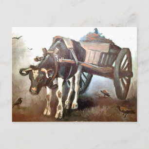 Van Gogh - Der Ox Cart Postkarte