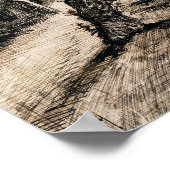 Van Gogh - Der Parsonage Garden Nuenen im Winter Poster (Ecke)