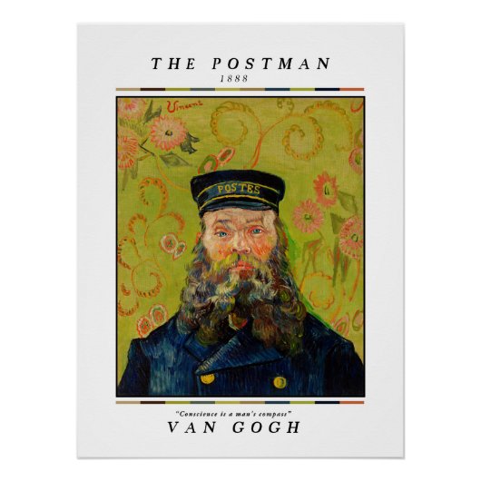 Van Gogh | Der Postmann Poster (Vorderseite)