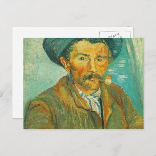 van gogh der Raucher Postkarte (Vorne/Hinten)