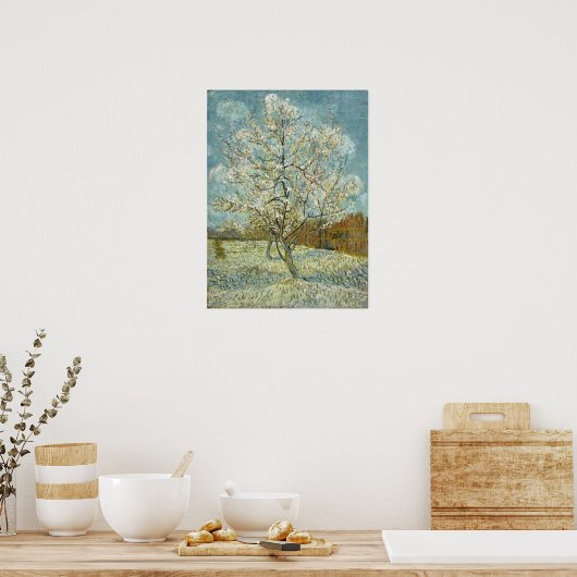 Van Gogh - Der rosa Pfirsichbaum Poster (Küche)