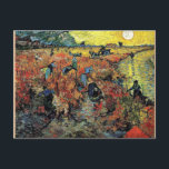 Van Gogh - Der rote Weingarten Postkarte<br><div class="desc">Vincent van Gogh Kunstwerk,  Der rote Weinberg.</div>