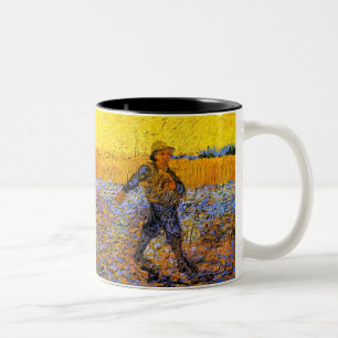 Van Gogh: Der Sämann Zweifarbige Tasse