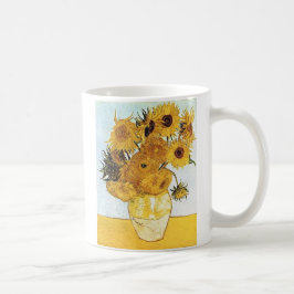 Van Gogh der Vase mit 12 Sonnenblume-Kaffeetasse Kaffeetasse