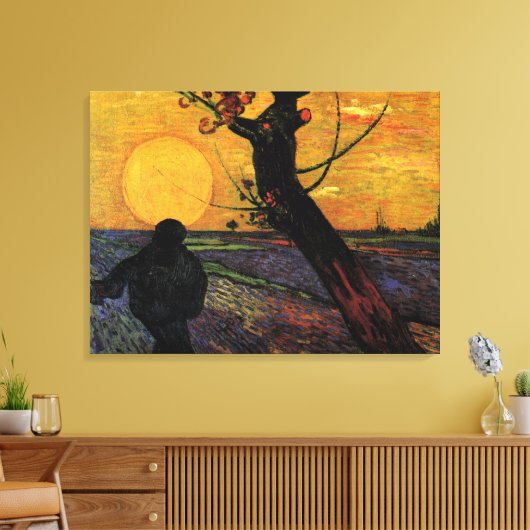 Van Gogh, der Vintage Bauer der Bauern Leinwanddruck (Insitu (Wohnzimmer))