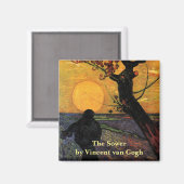 Van Gogh, der Vintage Bauer der Bauern Magnet (Vorderseite/Rückseite)