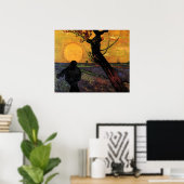 Van Gogh, der Vintage Bauer der Bauern Poster (Heimbüro)