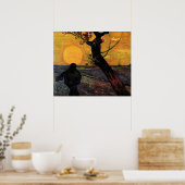 Van Gogh, der Vintage Bauer der Bauern Poster (Küche)
