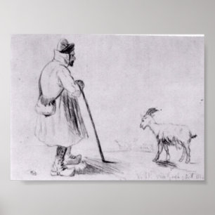 Van Gogh - Der Ziegenherd Poster