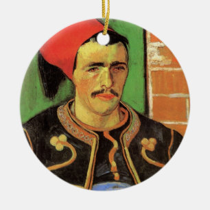 Van Gogh, Der Zuave, Vintage Impressionismus Kunst Keramik Ornament
