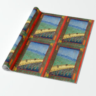 Van Gogh Die Brücke im Regen nach Hiroshige Geschenkpapier