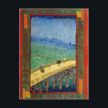 Van Gogh Die Brücke im Regen nach Hiroshige Postkarte<br><div class="desc">Van Gogh Die Brücke im Regen nach Hiroshige Postkarte</div>