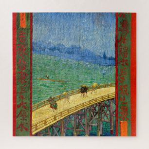 Van Gogh Die Brücke im Regen nach Hiroshige Puzzle