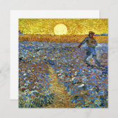 Van Gogh - Die Dusche, berühmtes Bild, Karte (Vorne/Hinten)