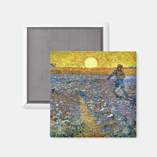 Van Gogh - Die Dusche Magnet (Vorderseite/Rückseite)