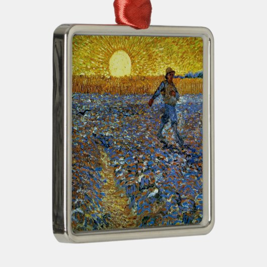 Van Gogh - Die Dusche Silbernes Ornament (Rechts)