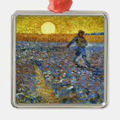 Van Gogh - Die Dusche Silbernes Ornament (Vorne)