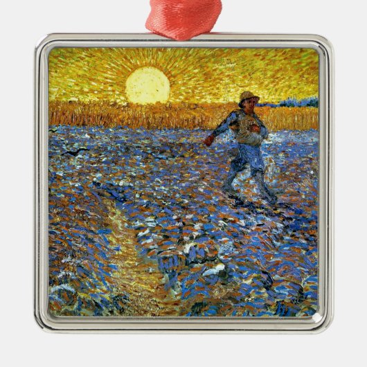 Van Gogh - Die Dusche Silbernes Ornament (Vorne)