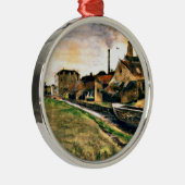 Van Gogh: Die Fabrik von Enthoven am Zieken Silbernes Ornament (Rechts)