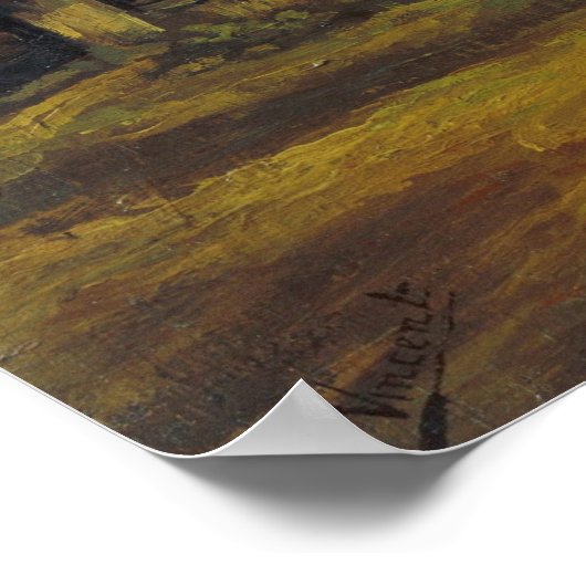 Van Gogh - Die Hütte Poster (Ecke)