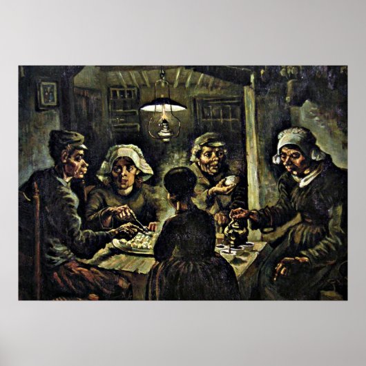 Van Gogh - Die Kartoffelfresser Poster (Vorne)