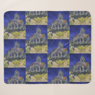 Van Gogh Die Kirche in Auvers Blaue Himmelskunst Sherpadecke