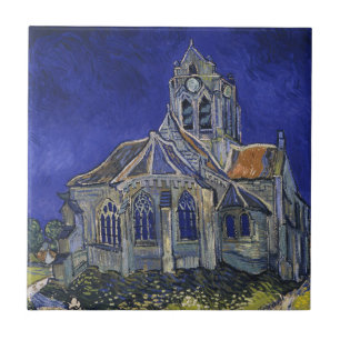 Van Gogh Die Kirche in Auvers Blauer Himmel Kunst Fliese