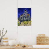 Van Gogh - Die Kirche von Auvers-Sur-Oise Poster (Küche)