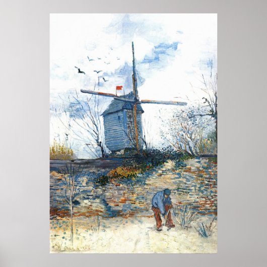Van Gogh: Die Mühle von Galette Poster (Vorne)