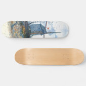 Van Gogh: Die Mühle von Galette Skateboard (Horizontal)