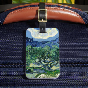 Van Gogh Die Olivenbäume Landschaftsgemälde Gepäckanhänger