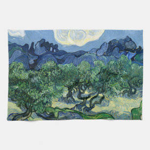 Van Gogh Die Olivenbäume Landschaftsgemälde Geschirrtuch