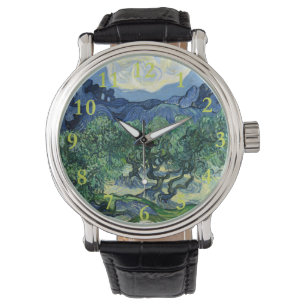 Van Gogh Die Olivenbäume Landschaftsmalerei Armbanduhr